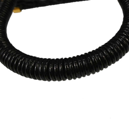 Salvatore Ferragamo Black Rattan Gancini Handbag