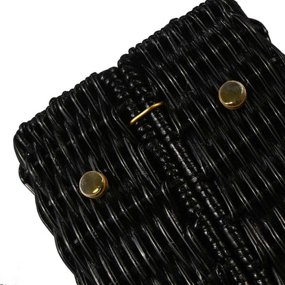 Salvatore Ferragamo Black Rattan Gancini Handbag