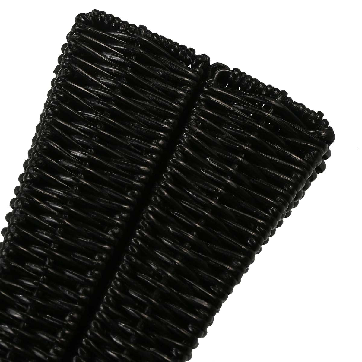 Salvatore Ferragamo Black Rattan Gancini Handbag