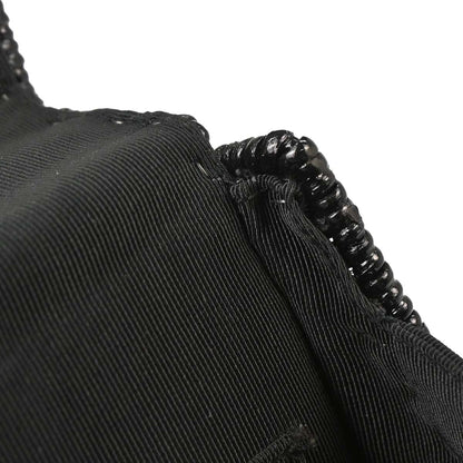 Salvatore Ferragamo Black Rattan Gancini Handbag