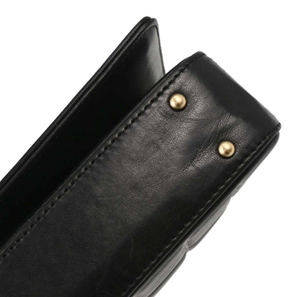 Chanel 2002-2003 Black Lambskin Choco Bar Shoulder Bag