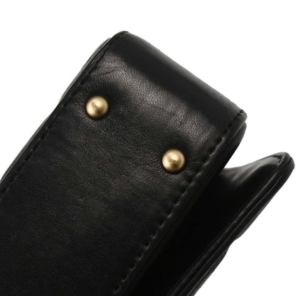Chanel 2002-2003 Black Lambskin Choco Bar Shoulder Bag