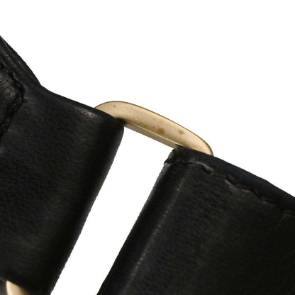 Chanel 2002-2003 Black Lambskin Choco Bar Shoulder Bag