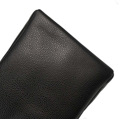 Chanel Black Caviar Skin Grand Shopping Tote GST Chain Handbag