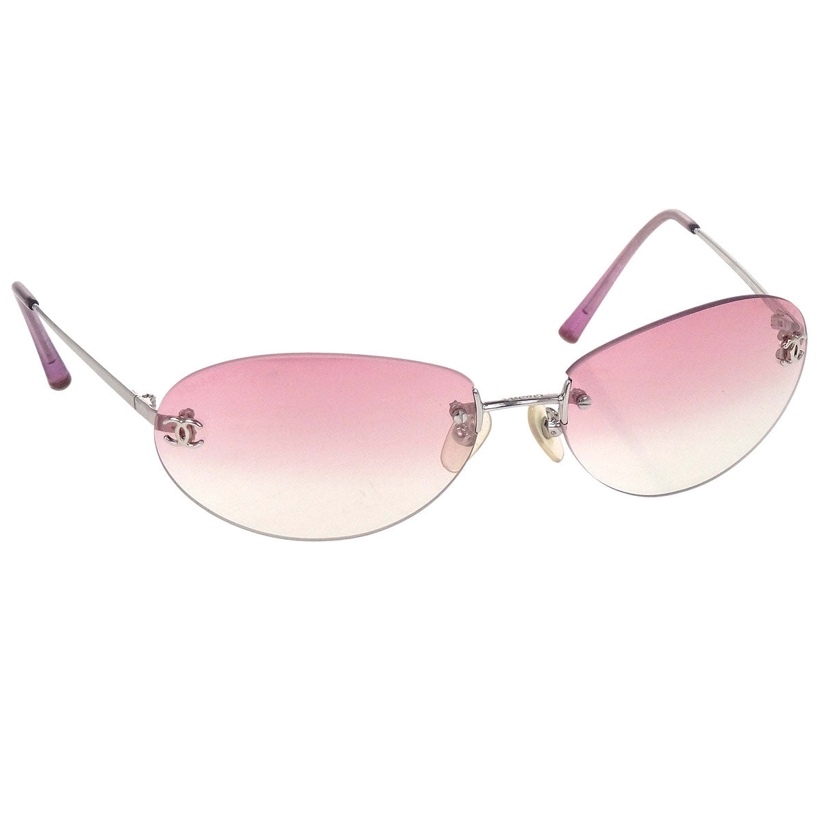 Chanel Sunglasses Eyewear Pink 59□16 130 Small Good