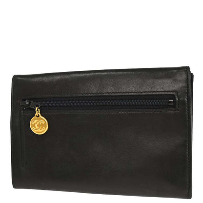 Chanel 1994-1996 Black Lambskin Wallet