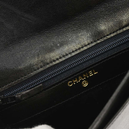 Chanel 1994-1996 Black Lambskin Wallet