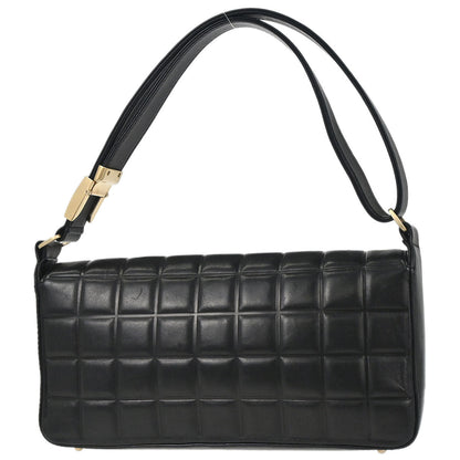 Chanel Black Lambskin Choco Bar Shoulder Bag
