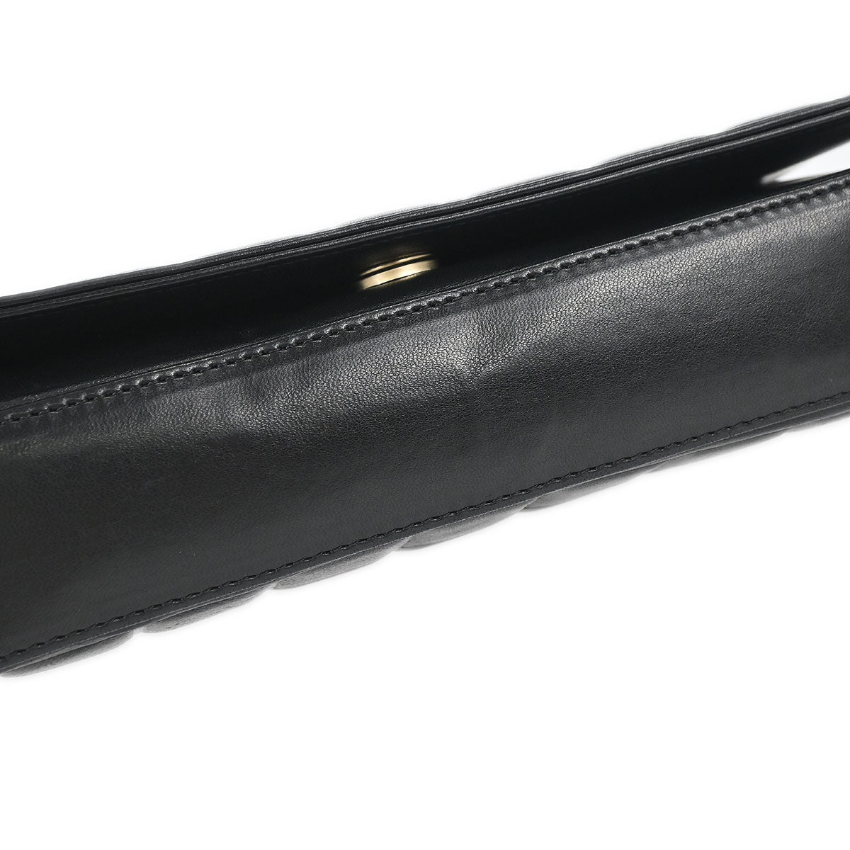 Chanel Black Lambskin Choco Bar Shoulder Bag