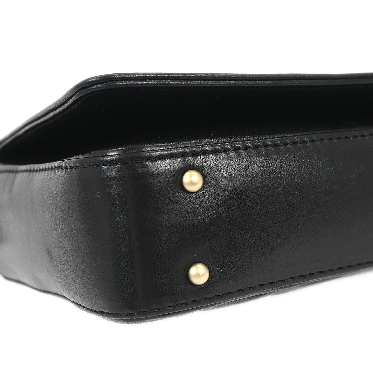Chanel Black Lambskin Choco Bar Shoulder Bag