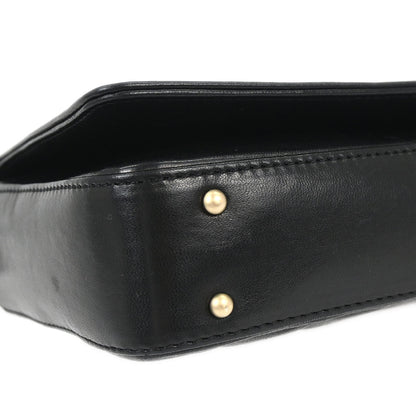 Chanel Black Lambskin Choco Bar Shoulder Bag