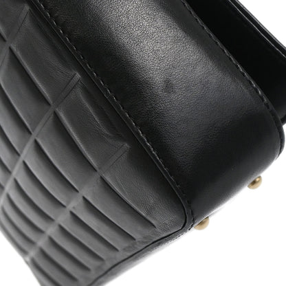 Chanel Black Lambskin Choco Bar Shoulder Bag