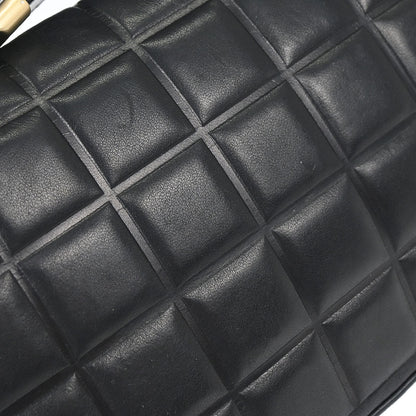 Chanel Black Lambskin Choco Bar Shoulder Bag