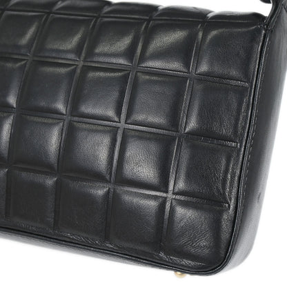 Chanel Black Lambskin Choco Bar Shoulder Bag
