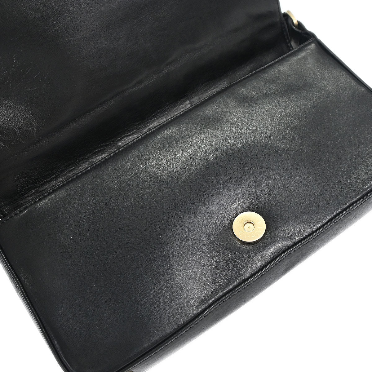Chanel Black Lambskin Choco Bar Shoulder Bag