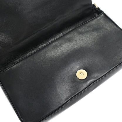 Chanel Black Lambskin Choco Bar Shoulder Bag
