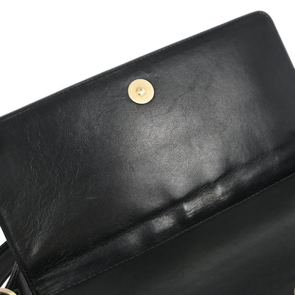 Chanel Black Lambskin Choco Bar Shoulder Bag