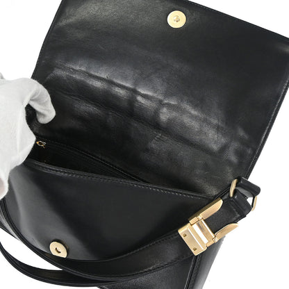 Chanel Black Lambskin Choco Bar Shoulder Bag