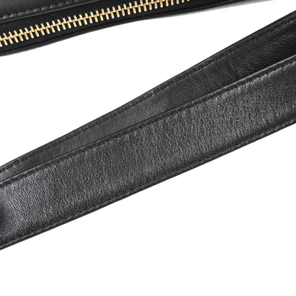 Chanel 2003-2004 Black Lambskin Choco Bar Shoulder Bag