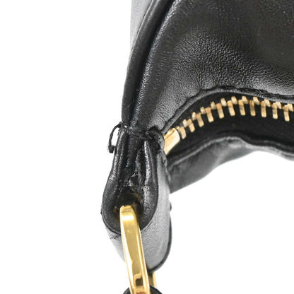 Chanel 2003-2004 Black Lambskin Choco Bar Shoulder Bag
