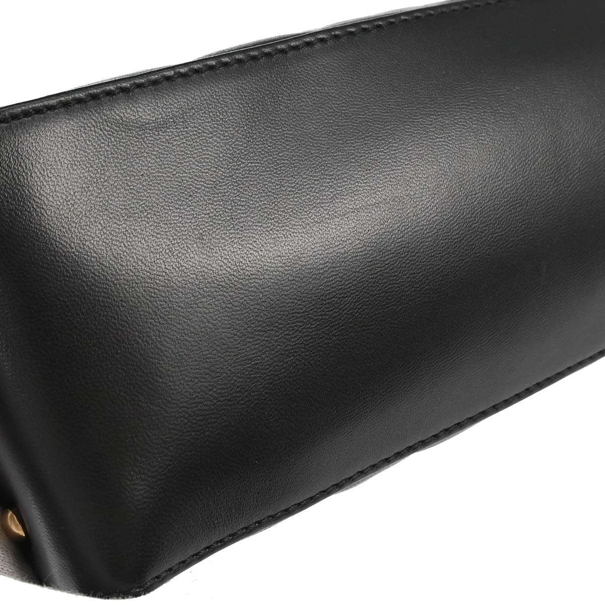 Chanel 2003-2004 Black Lambskin Choco Bar Shoulder Bag