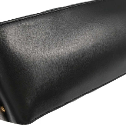 Chanel 2003-2004 Black Lambskin Choco Bar Shoulder Bag