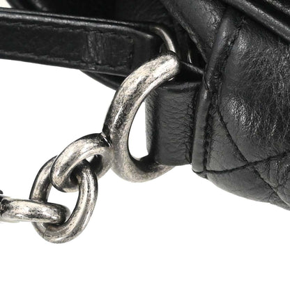 Chanel 2016-2017 Black Calfskin Casual Rock Shoulder Bag