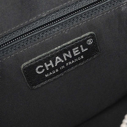 Chanel 2016-2017 Black Calfskin Casual Rock Shoulder Bag