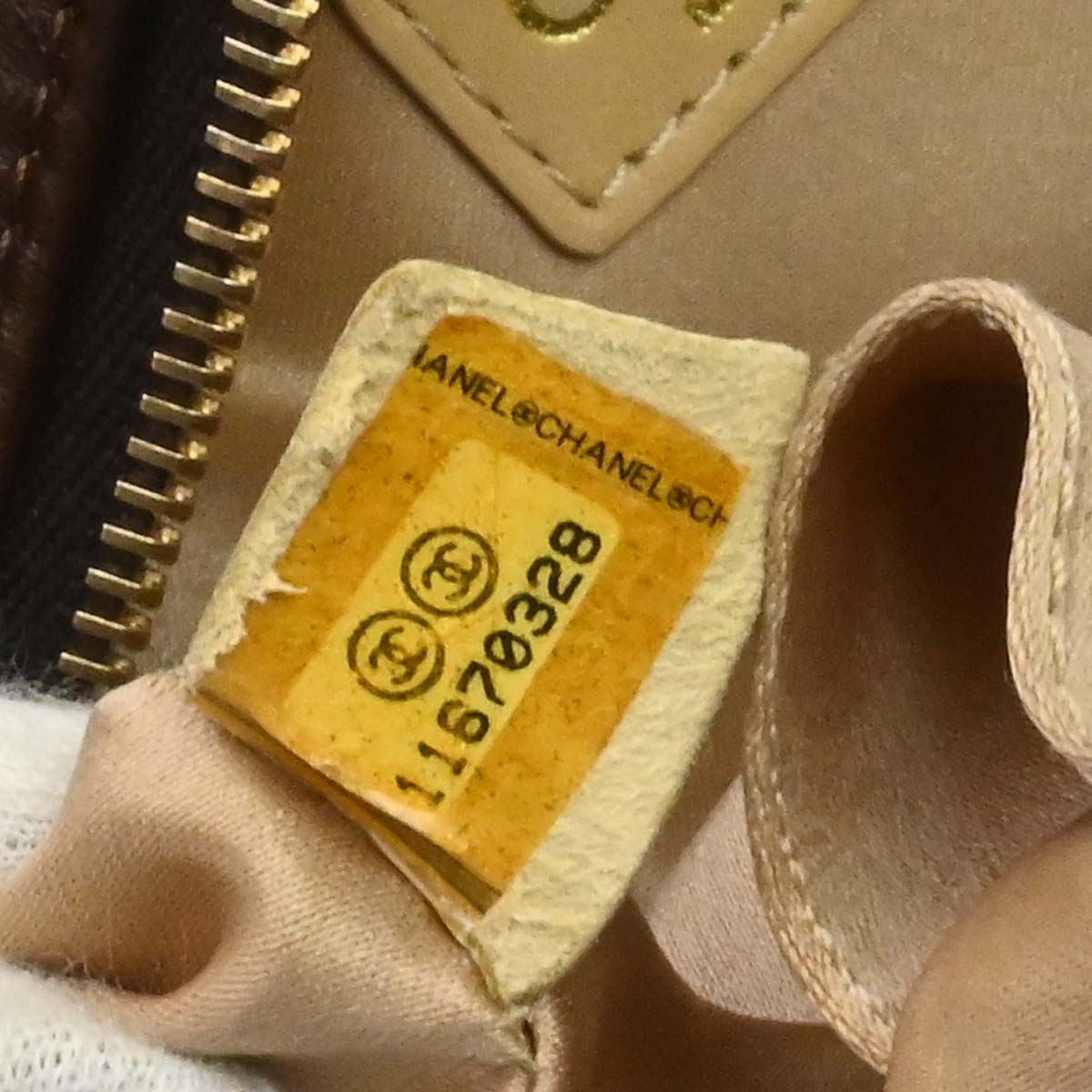 Chanel Brown Lambskin Bubble Quilt Handbag
