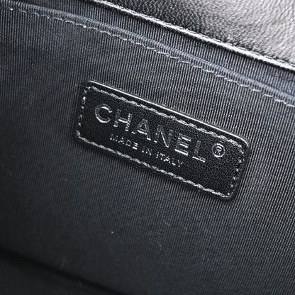 Boy Chanel 2016-2017 Black Lambskin Medium Shoulder Bag