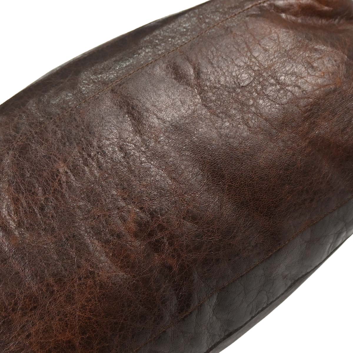 Balenciaga Brown Lambskin The Day Shoulder Bag