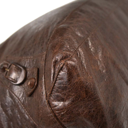 Balenciaga Brown Lambskin The Day Shoulder Bag