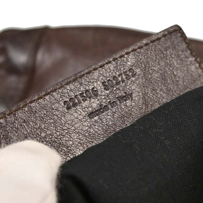 Balenciaga Brown Lambskin The Day Shoulder Bag