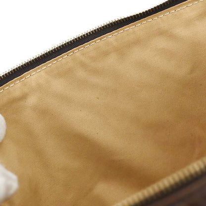 Bottega Veneta Brown Lambskin Intrecciato Pouch