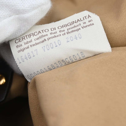 Bottega Veneta Brown Lambskin Intrecciato Pouch