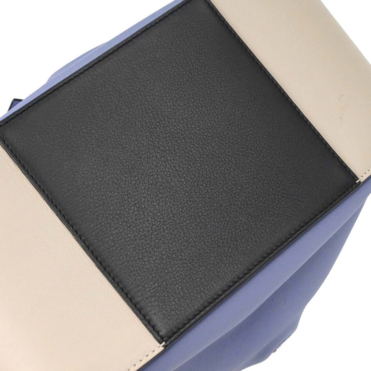 Loewe Blue Beige Black Hammock 2way Shoulder Tote Handbag