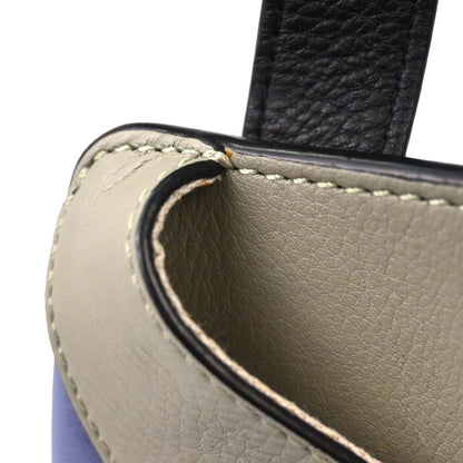 Loewe Blue Beige Black Hammock 2way Shoulder Tote Handbag