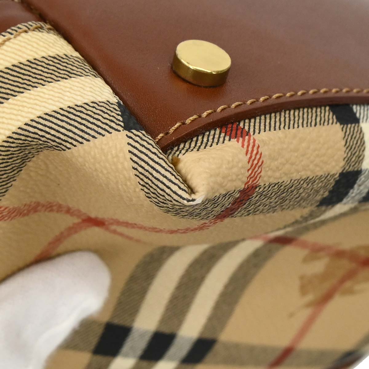 Burberry Beige House Check Handbag