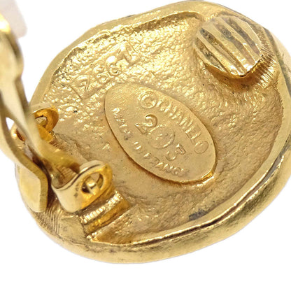 Chanel Button Clip-On Earrings Gold 23