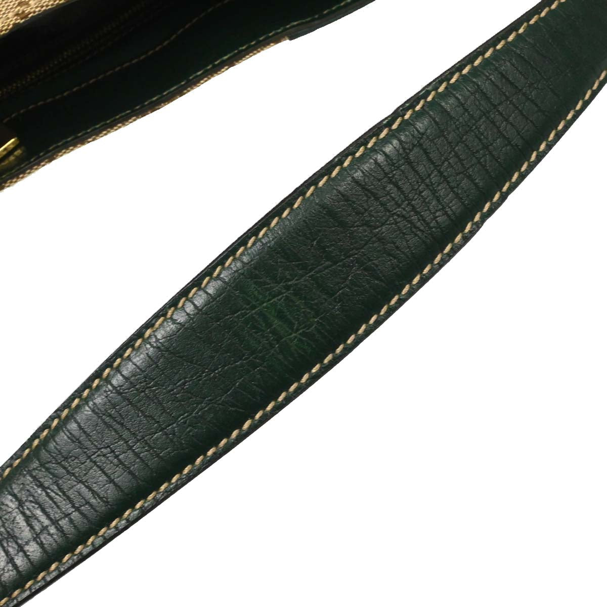 Gucci Green GG Canvas Sherry Horsebit Shoulder Bag