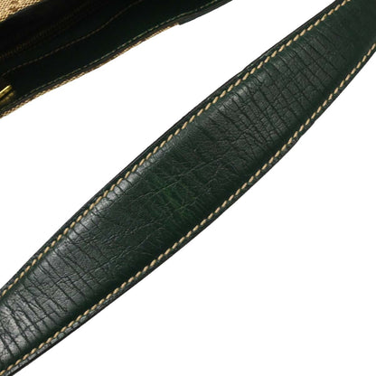 Gucci Green GG Canvas Sherry Horsebit Shoulder Bag