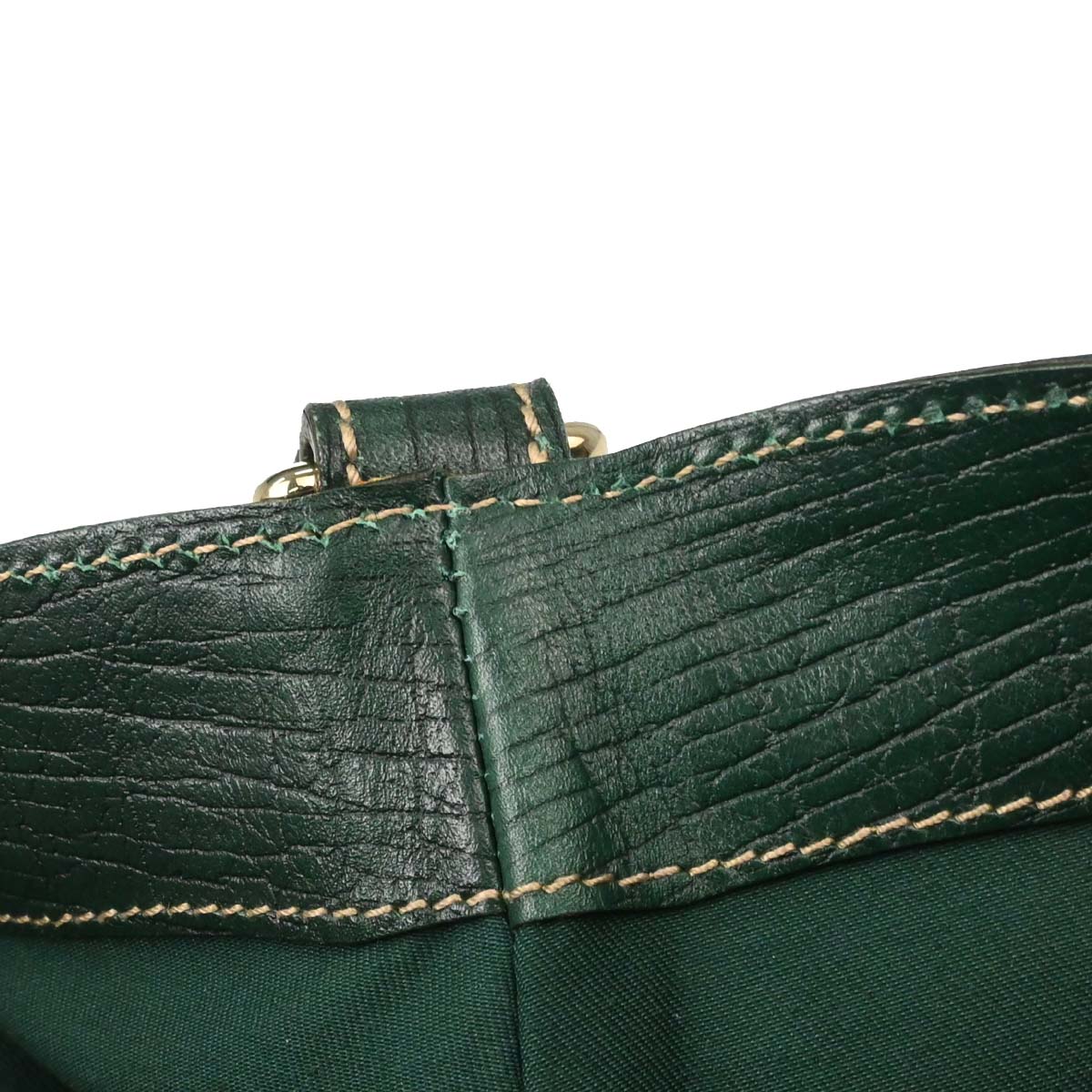 Gucci Green GG Canvas Sherry Horsebit Shoulder Bag