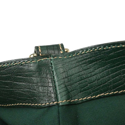 Gucci Green GG Canvas Sherry Horsebit Shoulder Bag