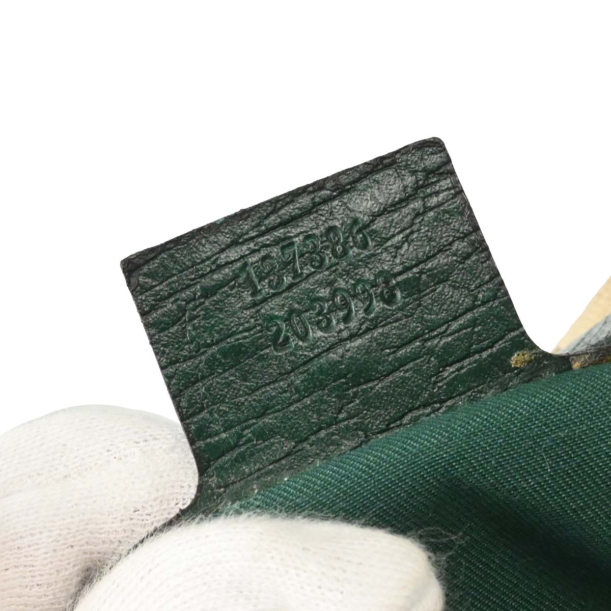 Gucci Green GG Canvas Sherry Horsebit Shoulder Bag