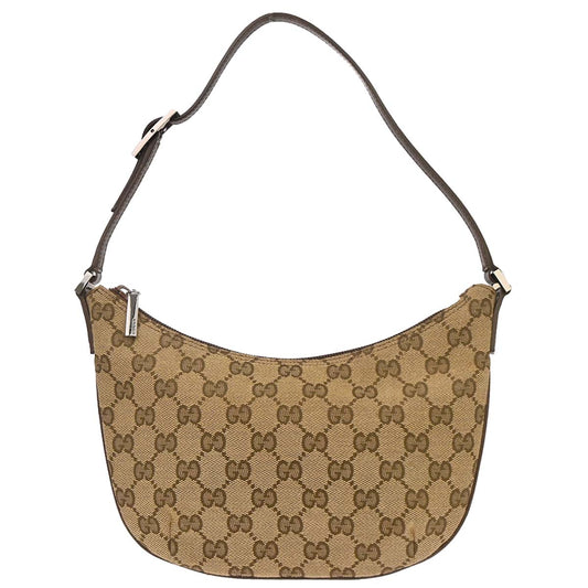 Gucci Brown Beige Canvas GG Handbag