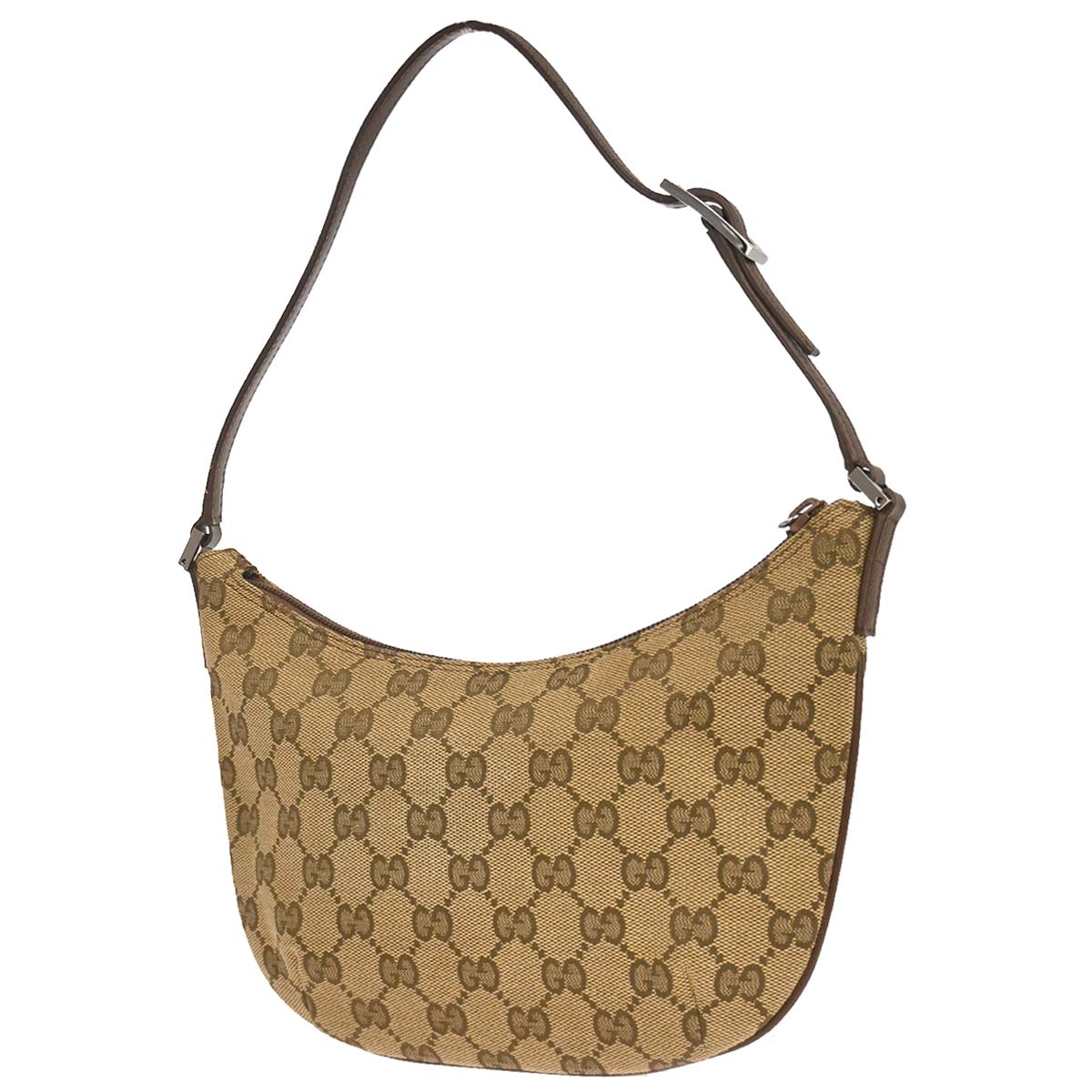 Gucci Brown Beige Canvas GG Handbag