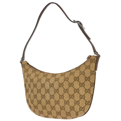 Gucci Brown Beige Canvas GG Handbag