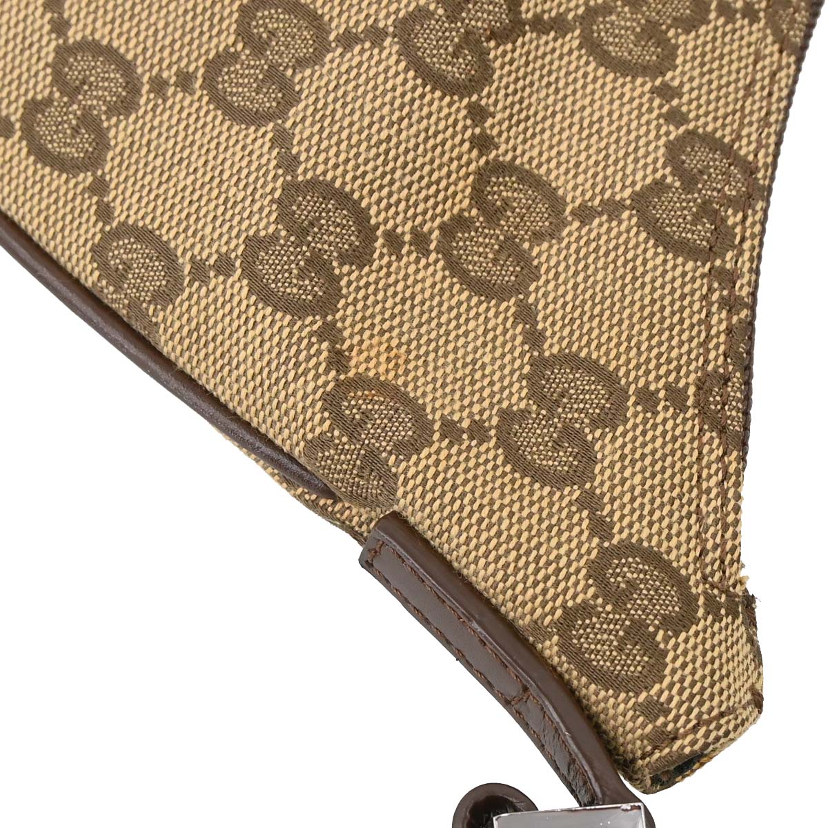 Gucci Brown Beige Canvas GG Handbag
