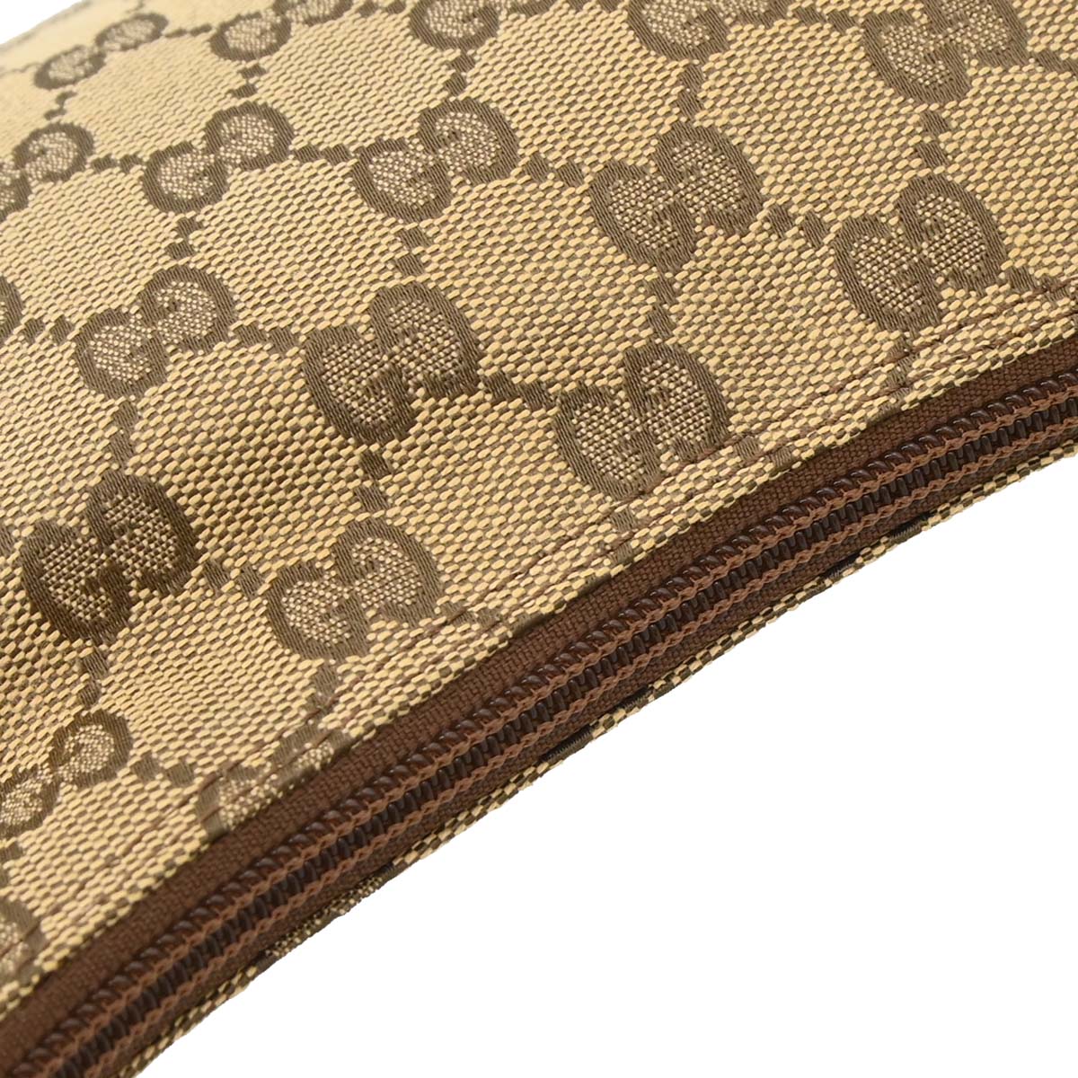 Gucci Brown Beige Canvas GG Handbag