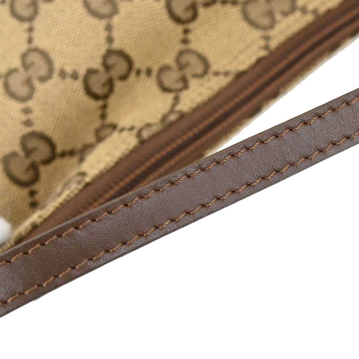 Gucci Brown Beige Canvas GG Handbag